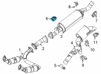 OEM 2022 Jeep Wagoneer EXHAUST Diagram - 68552303AA