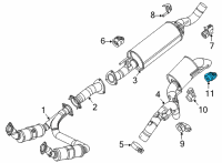 OEM Jeep Wagoneer EXHAUST Diagram - 68460810AB