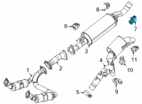 OEM 2022 Jeep Wagoneer EXHAUST HANGER Diagram - 68460788AA
