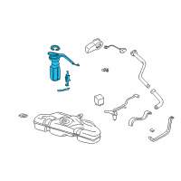 OEM 1999 Oldsmobile Cutlass Fuel Tank Fuel Pump Module Kit Diagram - 19179627