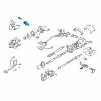 OEM 2003 Hummer H2 Cylinder & Keys Diagram - 15298923