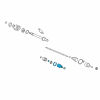 OEM 2016 Honda CR-V Boot Set, Inboard Diagram - 44017-T2A-305