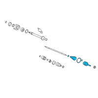 OEM 2016 Honda Accord Joint Set, Outboard Diagram - 44014-T1W-A01