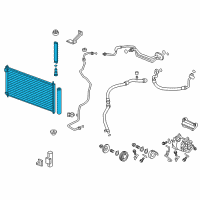 OEM Acura ILX Condenser Diagram - 80110-TR0-A02