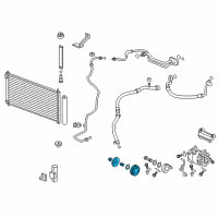 OEM 2014 Acura ILX Clutch Set, Compressor Diagram - 38900-RX0-A01