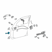 OEM 2014 Lexus LX570 Check Assembly, FR Door Diagram - 68620-60112