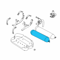 OEM 2003 Dodge Ram 2500 Van Cylinder-Compressed Natural Gas Diagram - 53015145AB