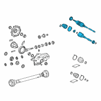 OEM Lexus RC200t Shaft Assembly, Front Drive Diagram - 43420-30030