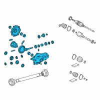 OEM Lexus GS460 Carrier Assy, Differential, Front Diagram - 41110-30A51