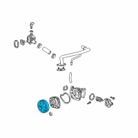 OEM Cadillac Pulley Diagram - 12662711