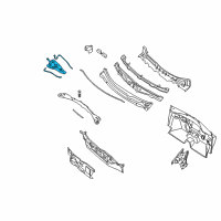 OEM Nissan Altima Reinforce-COWL Top, RH Diagram - 66360-ZN50A