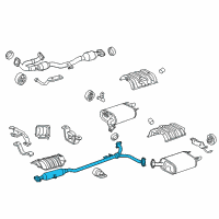 OEM 2018 Toyota Avalon Intermed Pipe Diagram - 17420-0P321