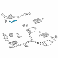 OEM 2012 Toyota Camry Intermed Pipe Hanger Diagram - 17573-0V010