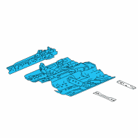 OEM 2015 Honda Accord Floor, FR. Diagram - 65100-T2F-305ZZ