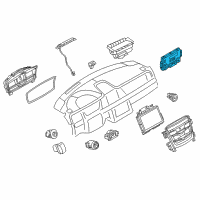 OEM Lincoln Dash Control Unit Diagram - EA5Z-19980-D