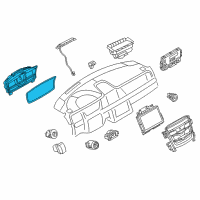 OEM 2013 Lincoln MKS Cluster Diagram - DA5Z-10849-CA