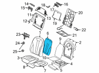 OEM 2021 BMW X7 HEATER ELEMENT COMFORT BACKR Diagram - 52-10-7-463-533