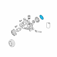 OEM 2000 Dodge Ram 3500 O Ring-Water Pump Diagram - 53021072