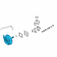 OEM 2003 Hyundai Accent Booster Assembly-Brake Diagram - 59110-25030