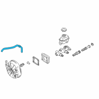 OEM Hyundai Accent Hose Assembly-Brake Booster Vacuum Diagram - 59130-25110