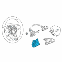 OEM 2021 Infiniti QX50 Switch Assembly - Steering Diagram - 25551-5CA9A