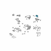 OEM 2008 Toyota Tundra Front Cup Holder Diagram - 55620-0C030-E0