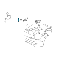 OEM Lexus Spark Plug Diagram - 90919-01219