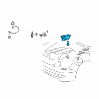 OEM 2004 Lexus IS300 Ignition Coil Assembly Diagram - 90919-02216