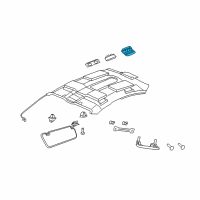 OEM 2008 Pontiac G8 Console, Roof Diagram - 92223695