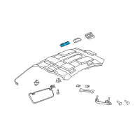 OEM Pontiac G8 Lamp Asm-Roof Console Courtesy & Reading *Neutral Diagram - 92172664