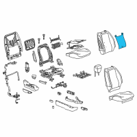 OEM 2014 Chevrolet Equinox Seat Back Heater Diagram - 20811536