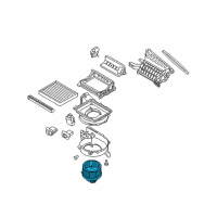 OEM 2020 Hyundai Elantra Motor & Fan Assembly-A/C Blower Diagram - 97113-A4000