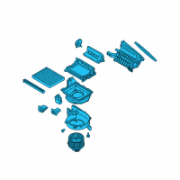 OEM 2019 Hyundai Elantra Blower Unit Diagram - 97100-F2000