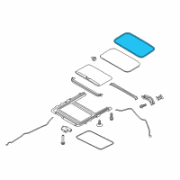 OEM 2019 Ford EcoSport Glass Weatherstrip Diagram - CN1Z-5851884-A