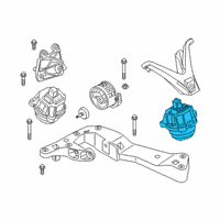 OEM 2016 BMW 750i xDrive Engine Mount Left Diagram - 22-11-6-860-457