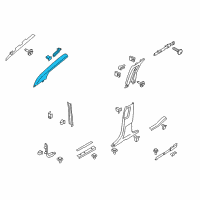 OEM 2020 Ford Edge Windshield Pillar Trim Diagram - GT4Z-5803598-AD