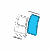 OEM 2002 Ford F-150 Weatherstrip Diagram - YL3Z-1625324-AA