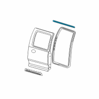 OEM 2002 Ford F-150 Upper Seal Diagram - YL3Z-16253A20-AA