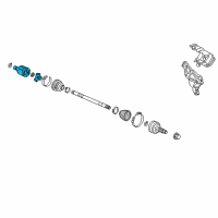 OEM 2017 Honda Ridgeline Joint, Inboard Diagram - 44310-TZ5-A12