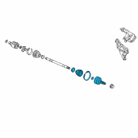 OEM 2015 Acura MDX Joint Set, Outboard Diagram - 44014-TZ5-A11