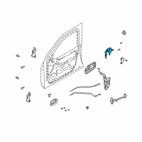 OEM 2005 Hyundai Elantra Front Door Lock Assembly, Right Diagram - 81981-2DA00