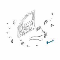 OEM Hyundai Elantra Checker Assembly-Front Door, LH Diagram - 79380-2D000