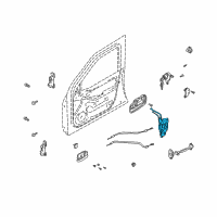 OEM 2004 Hyundai Elantra Latch & ACTUATOR Assembly-Front Door O Diagram - 81310-2D040