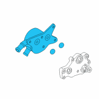 OEM 2010 Toyota Sequoia Oil Cooler Diagram - 33490-34010