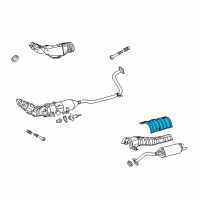 OEM 2014 Toyota Prius V Heat Shield Diagram - 58327-47020