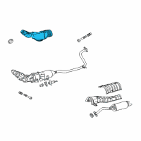 OEM 2015 Toyota Prius Plug-In Heat Shield Diagram - 58151-47050