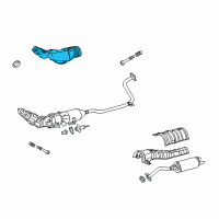 OEM 2017 Toyota Prius V Heat Shield Diagram - 58151-47050