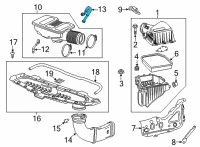 OEM 2021 Chevrolet Tahoe PCV Tube Diagram - 12708521