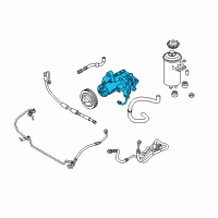 OEM 2009 BMW X5 Power Steering Pump Diagram - 32-41-6-781-018