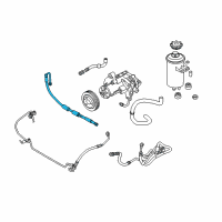 OEM 2009 BMW X5 Power Steering Pressure Hose Diagram - 32-41-6-772-817